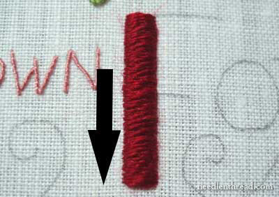 Hand Embroidery: Lettering and Text in Satin Stitch and Chain Stitch