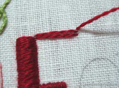 Hand Embroidery: Lettering and Text in Satin Stitch and Chain Stitch