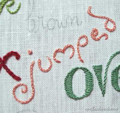 Hand Embroidery Lettering