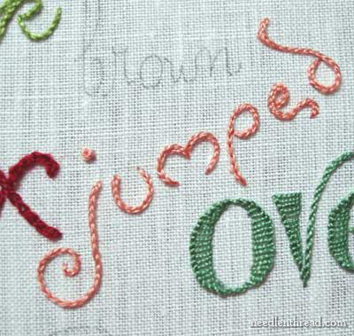 Hand Embroidery: Lettering & Text Tutorials on www.needlenthread.com