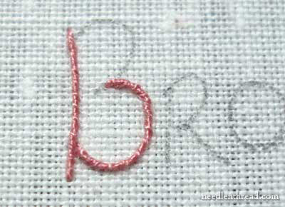 Hand Embroidered Lettering and Text Tutorial on www.needlenthread.com