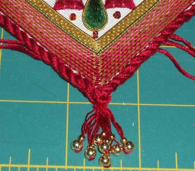 Goldwork & Silk Christmas Ornament Finish Work