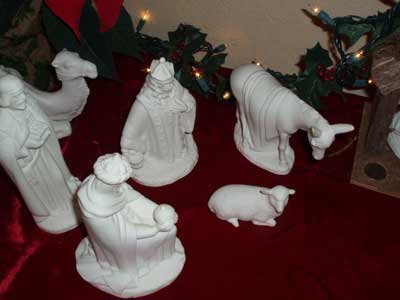 Mom's Porcelain Nativity Scene