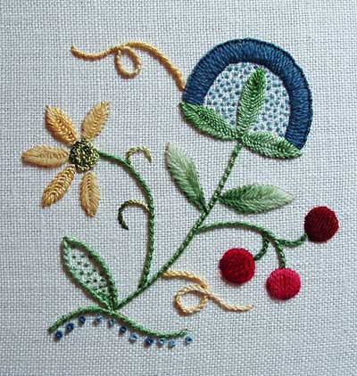 Crewel Embroidery: Charleston Small by Tristan Brooks
