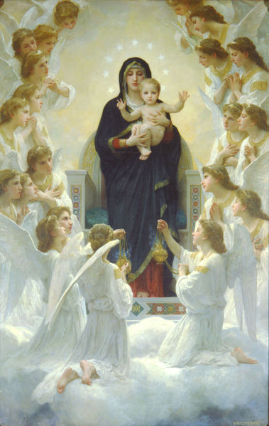 William Bouguereau Virgin with Angels