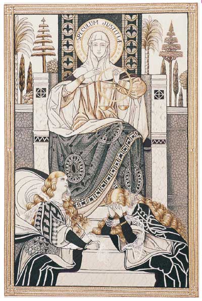Litany of Loreto Embroideries: Mirror of Justice