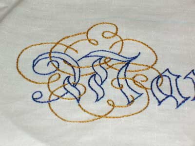 Hand Embroidered Maniturgia