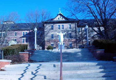 Main entrance to Benedictine Convent in Clyde, Missouri
