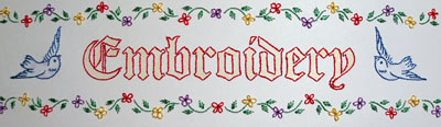 Embroidery Sign for Embroidery Classes