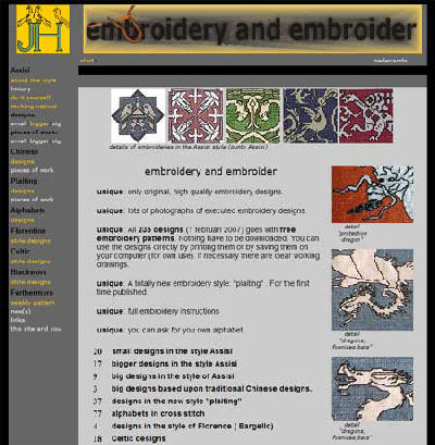 Great resource for Assisi work embroidery patterns