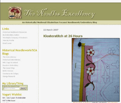 Historical Needlework Embroidery Site