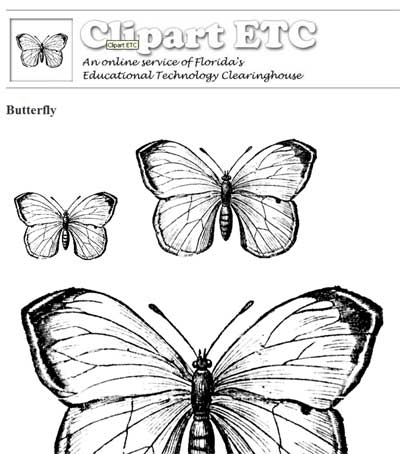 black and white butterfly designs. They are all lack and white,