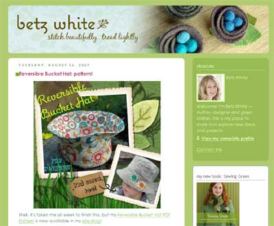 Betz White Website - bucket hat - think embellishment!