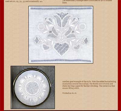 Heritage Shoppe - Article on Schwalm Whitework