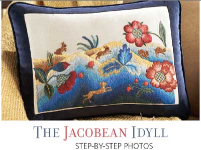 Jacobean Idyll by Phillipa Turnbull in Cross Stitch and Needlework Magazine