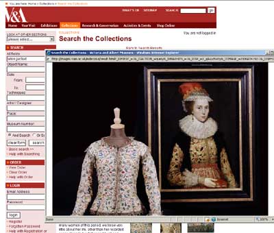 From the Victoria & Albert Museum - screen shot of Laton Jacket