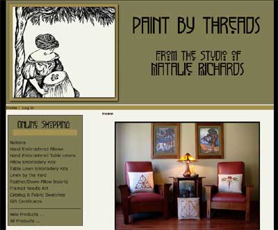Paint by Threads Embroidered Art, Linens, and Kits