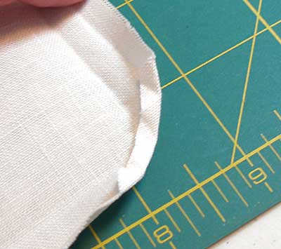 How to Mitre Corners on a Piece of Linen