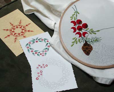 http://www.needlenthread.com/Images/Miscellaneous/Embroidery_on_Paper/Christmas_Cards/2008_Embroidered_Cards_01.jpg
