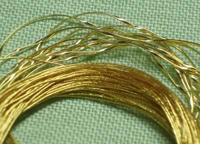 Real Metal Threads for Hand Embroidery: Flatworm
