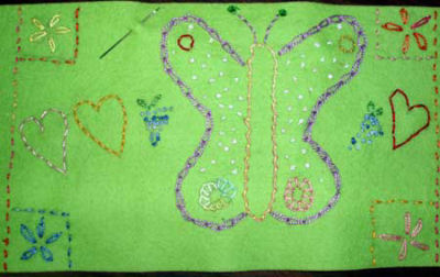 Children's Embroidery Projects: Notebook Cover