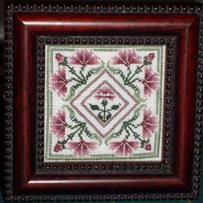 Miniature Embroidery Framed