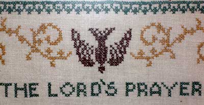 The Lord's Prayer Stamped Cross Stitch, 1959