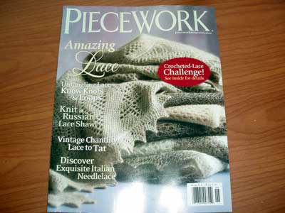 Piecework Magazine, published by Interweave Press