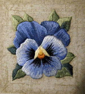 Reader's Embroidery: Pansy Kit Improved