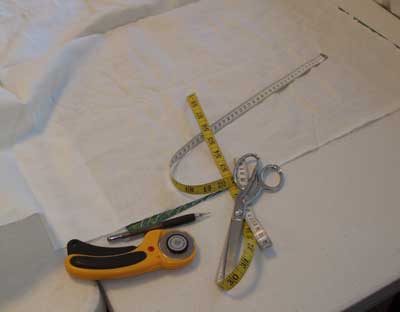 Dressing a Slate Frame in Preparation for a Big Embroidery Project