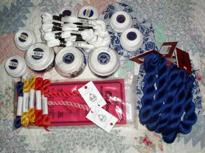 Embroidery Supplies: threads, threads, threads, and THREADS!!!