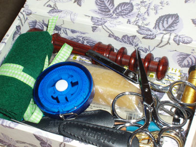 Needle Roll for Embroidery Needle Storage, Made from Felt and Ribbon