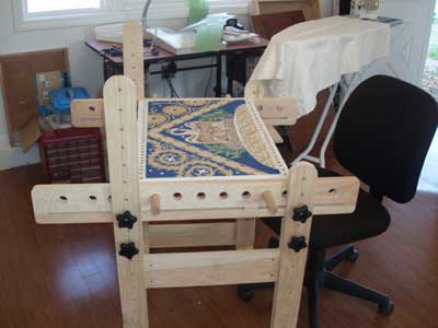 Trestles for Slate Frames: Embroiderer's Workstation