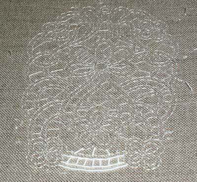 Cutwork Embroidery on my Whitework Sampler