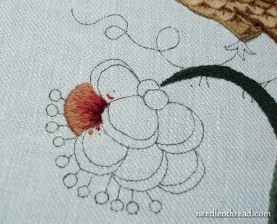 Crewel Embroidery: Rooster