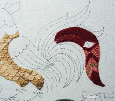 Crewel Embroidery: Rooster Project