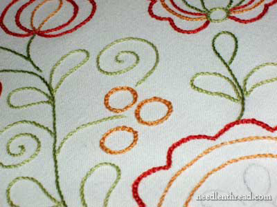 Hand Embroidered Flour Sack Towels for Christmas Presents, 2008