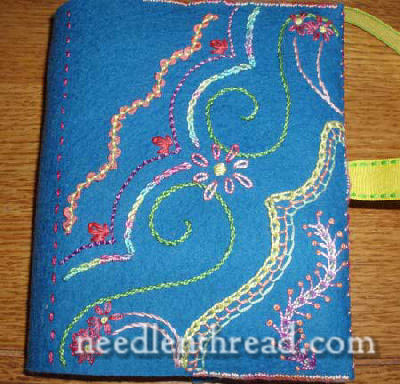 embroidered book cover