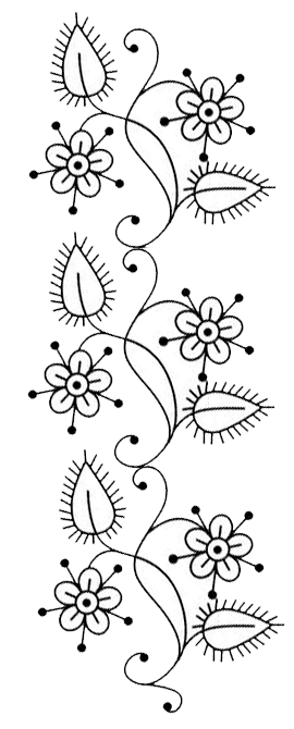 Free Flower Border Clip Art. To transfer the design,
