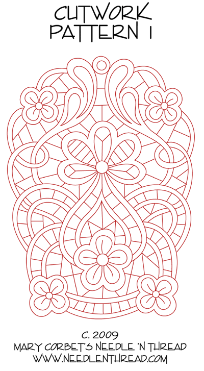 Free Cutwork Design for Hand Embroidery