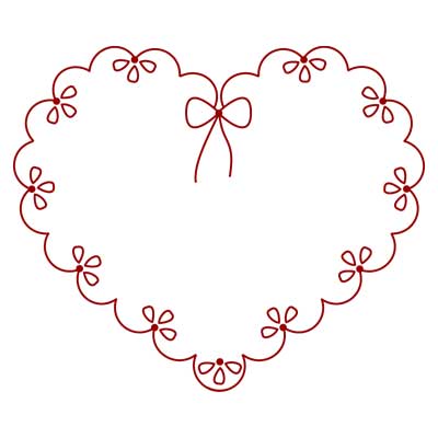 Love Heart Pictures Free on Free Hand Embroidery Pattern  Valentine      Needle   Nthread Com