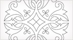 Free Hand Embroidery Design: Motif Suitable for Goldwork