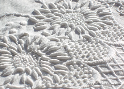 Embroidered Whitework with Coronation Cord