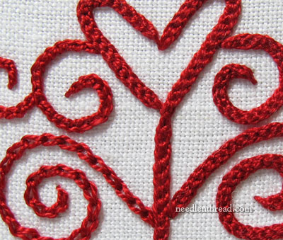Hungarian Redwork Embroidery Project