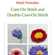 Stitch Printables: Cast-On Stitch and Double Cast-On Stitch
