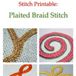 Plaited Braid Stitch Printable Instructions