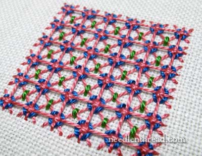 Griffin Stitch Lattice Filling