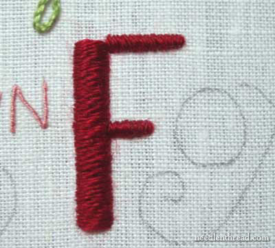 Hand Embroidery: Lettering and Text in Satin Stitch and Chain Stitch