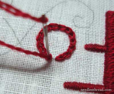 Hand Embroidery: Lettering and Text in Satin Stitch and Chain Stitch