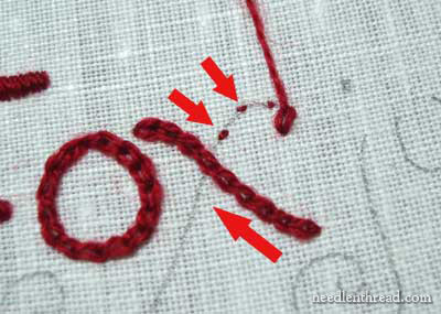 Hand Embroidery: Lettering and Text in Satin Stitch and Chain Stitch